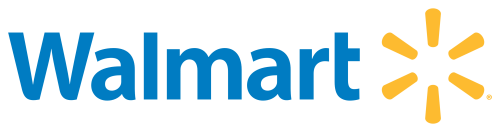 Walmart logo blue with yellow star on transparent backgroun