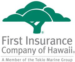 First Insurance Company of Hawaii corporate logo with green tree icon